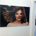 painel acrílico para salão de beleza