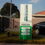 placa acm curitiba empresa telecomunicação, placa tipo totem em curitiba, totem de acm, placas acm em curitiba, placa externa de aluminio composto