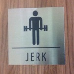 placa em aço escovado com adesivo curitiba