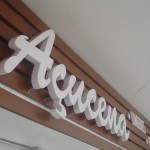 letreiro em aço galvanizado